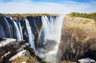 Picture of View of the Victoria Falls in Zimbabwe Africa Concept for travel in Africa